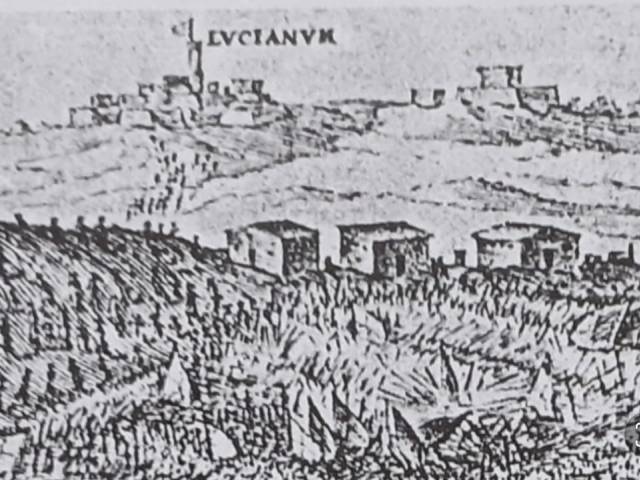 La Rocca di Lucignano ritratta postuma come era, in una stampa del 1583.jpg