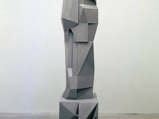 Senza titolo (Stele), alluminio, 232 (h) x 60 x 50 cm, 2000.jpg