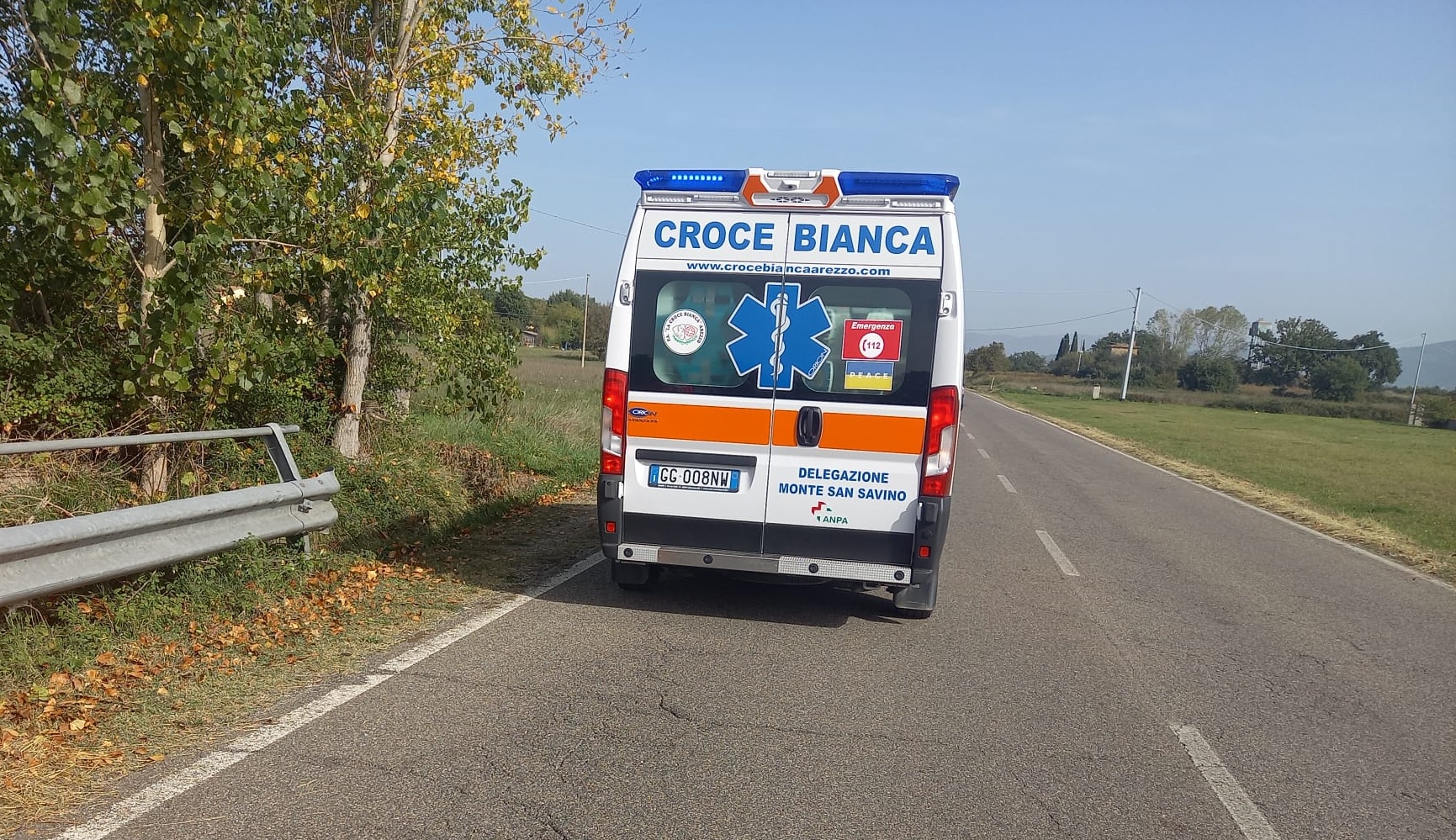 Incidente a Badia al Pino, ferito 45enne