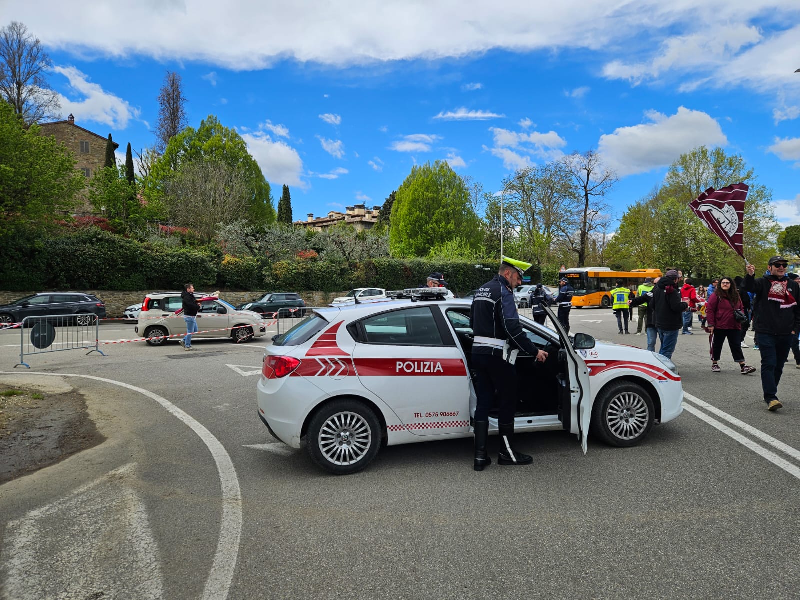 Arezzo, c’è la partita di Coppa Italia: viabilità e sicurezza