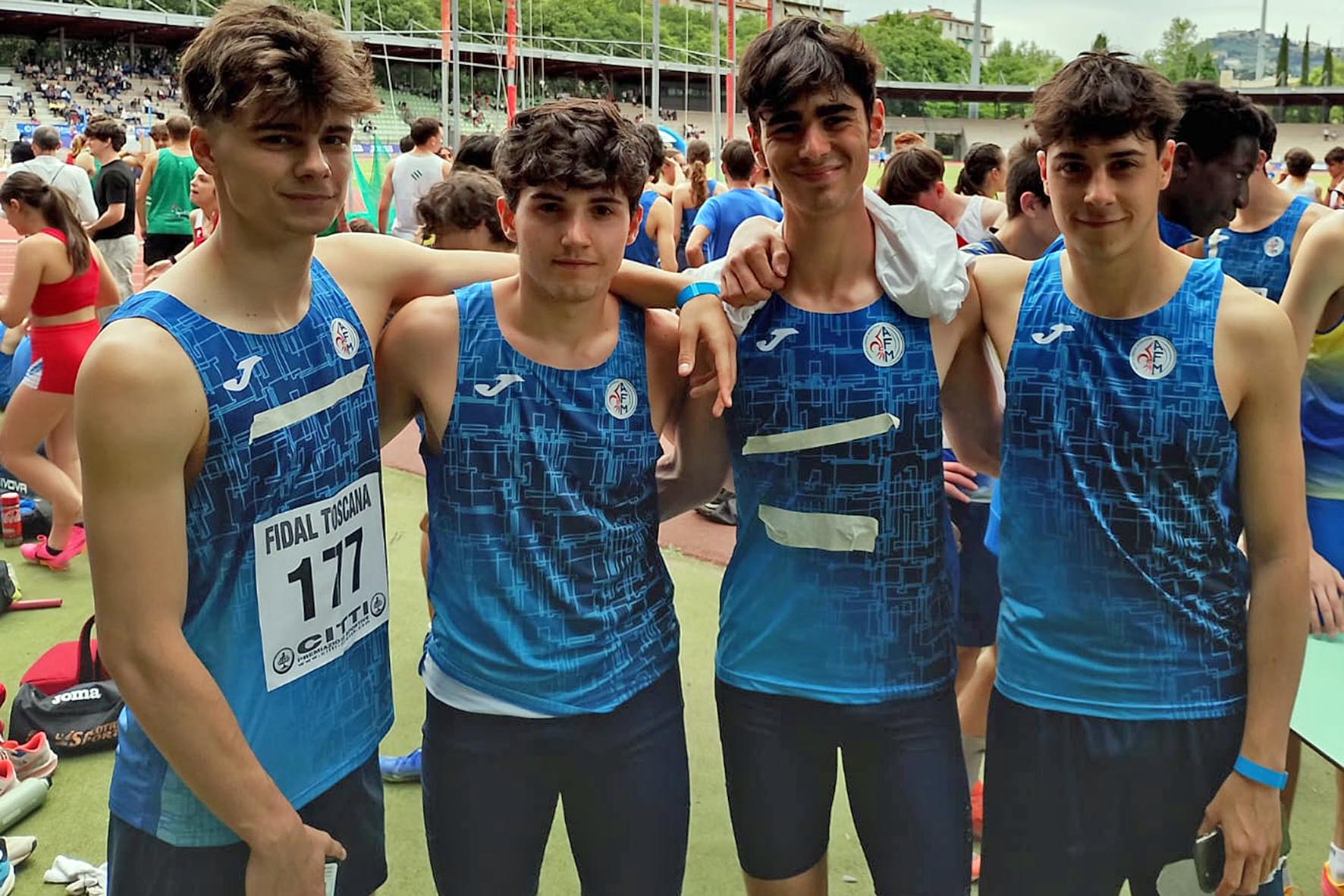 Alga Atletica Arezzo – Gavagni, Fazzi, Bernardini e Guiducci, staffetta 4×100 (1)