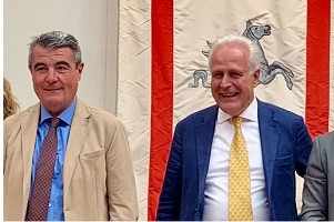 L’assessore regionale alla mobilità e ai trasporti, Stefano Baccelli e il Presidente della Regione Toscana Eugenio Giani
