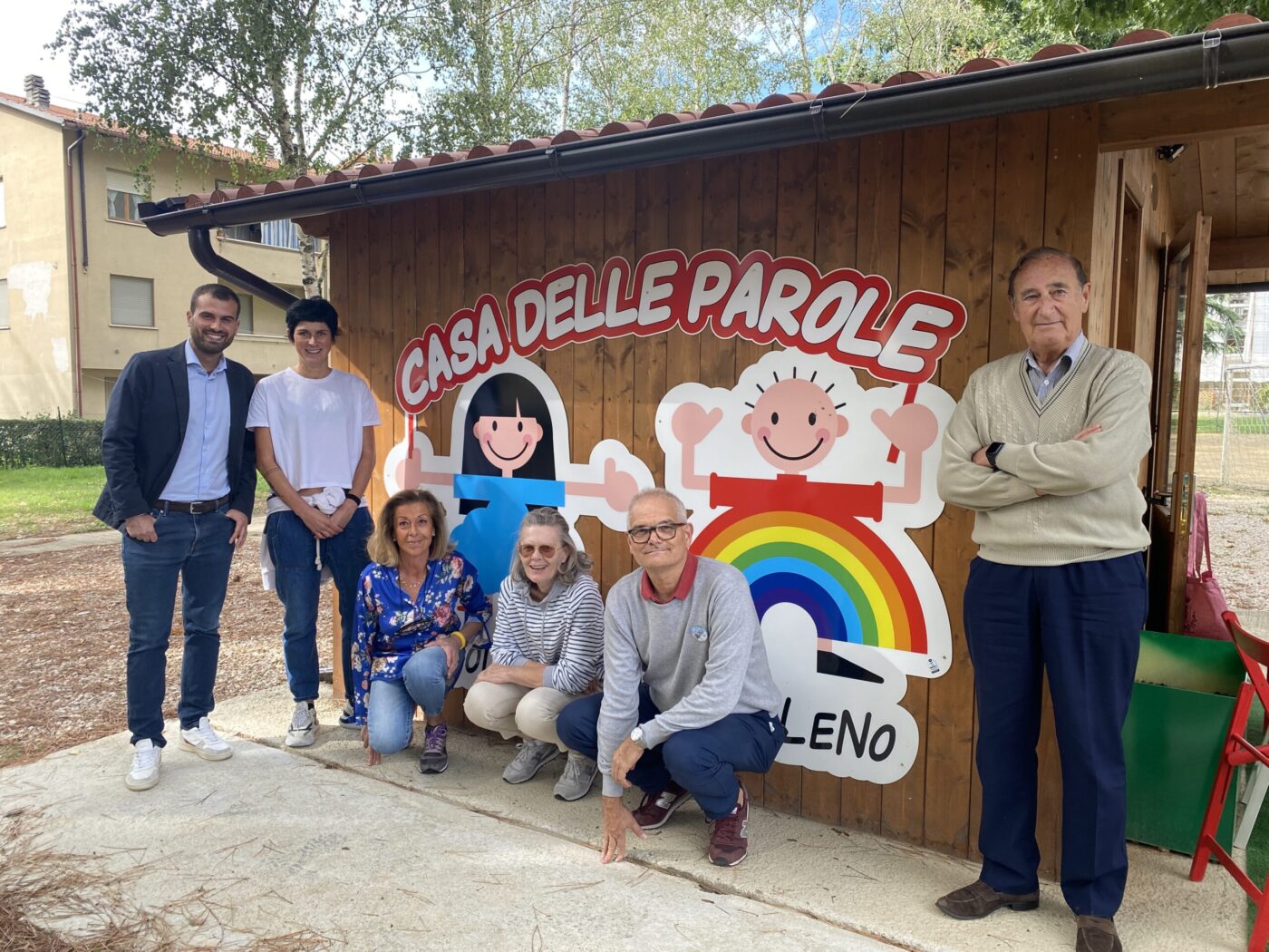 La casina delle parole nel nuovo Parco dell’Arcobaleno a Bibbiena