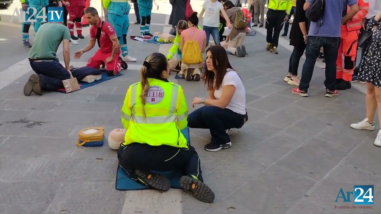 Defibrillation Day, a San Giovanni Valdarno in piazza per imparare le manovre salvavita
