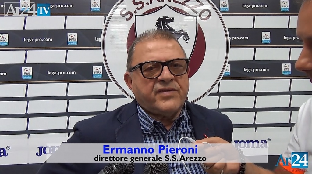 Arezzo, mercato chiuso. Pieroni: “Leggero rimpianto per Floro Flores, rosa ampia, obiettivo salvezza” – Video