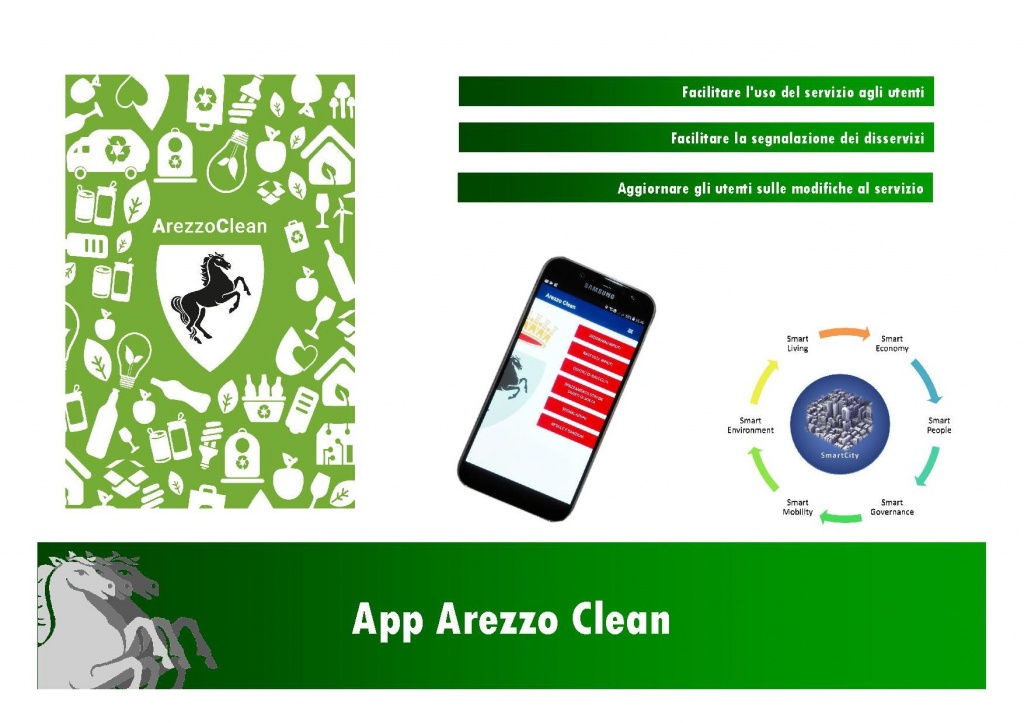 Ecco “Arezzo Clean”, la app dedicata al servizio di raccolta rifiuti e spazzamento