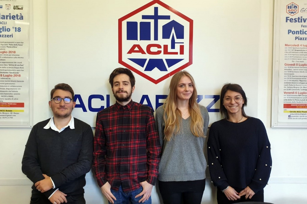 Quattro giovani iniziano l’esperienza di servizio civile alle Acli