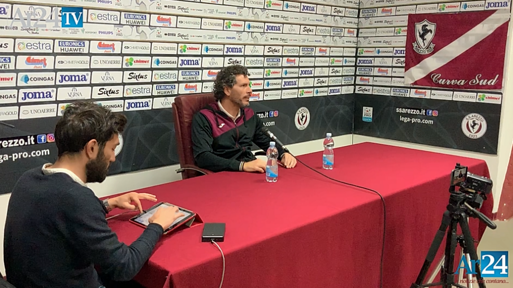 Arezzo, Dal Canto: “Fiducia e consapevolezza, col Pisa ce la giochiamo Ar24Tv