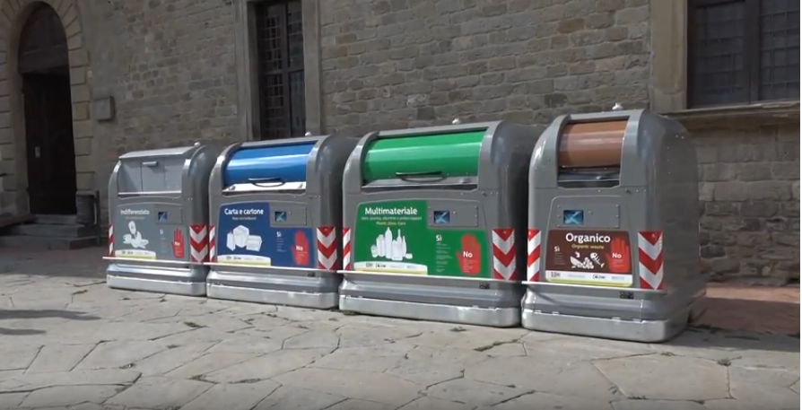 Centro storico di Arezzo: prosegue la riorganizzazione del servizio di raccolta differenziata