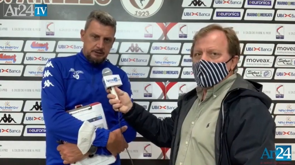 Arezzo-Triestina, Camplone: “Stiamo crescendo, dobbiamo cominciare a dare fastidio” Ar24Tv