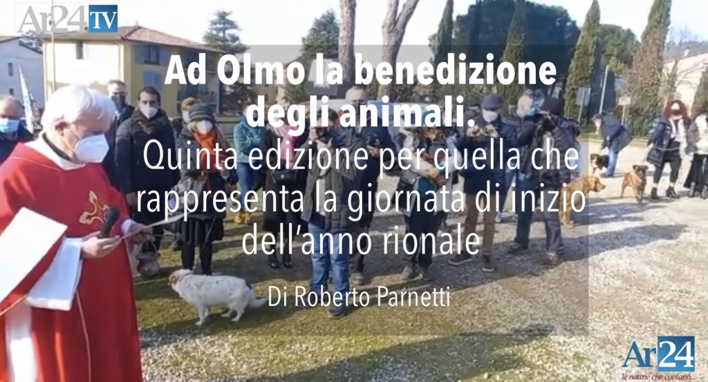 Olmo, la benedizione degli animali. E inizia l’anno rionale Video
