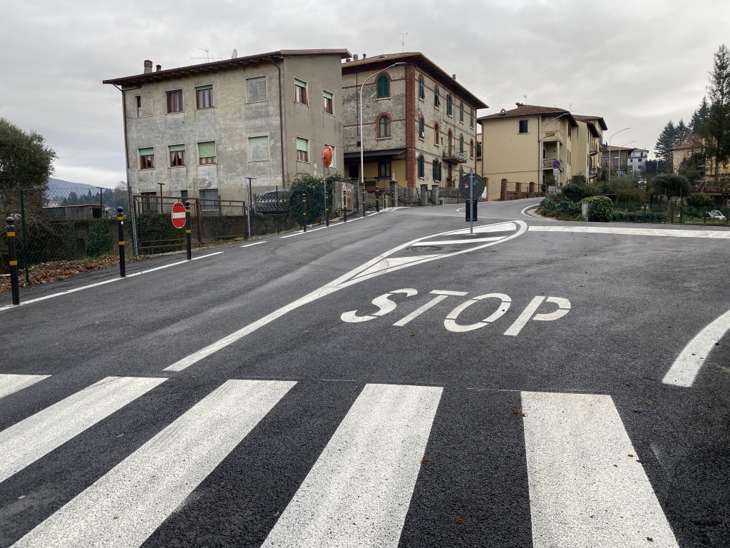 Marciapede via Dante a Bibbiena, lavori conclusi Ar24Tv
