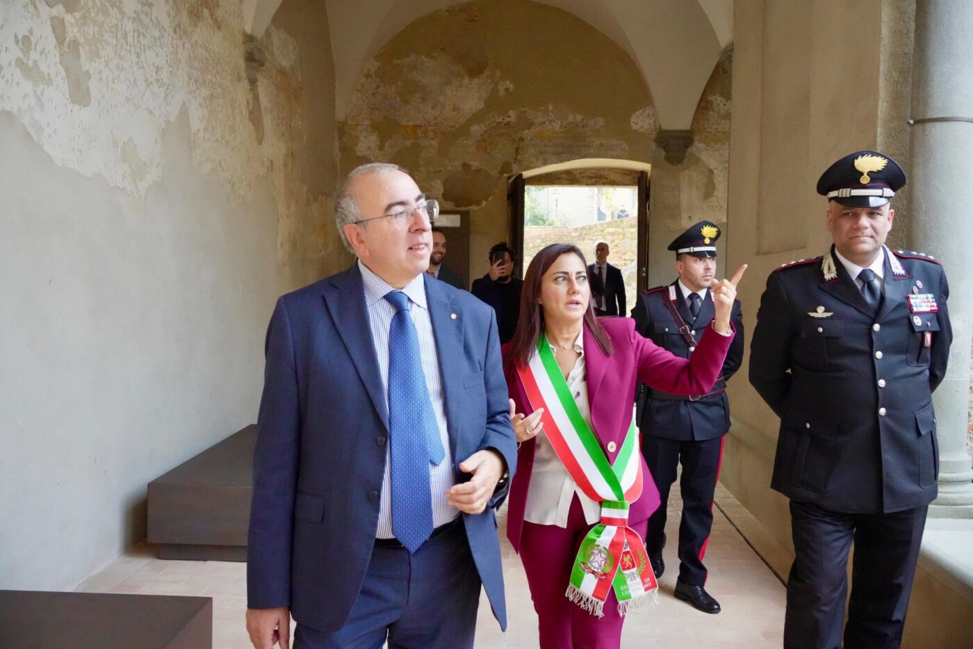 restituzione opere Lucignano_visita Prefetto (10)